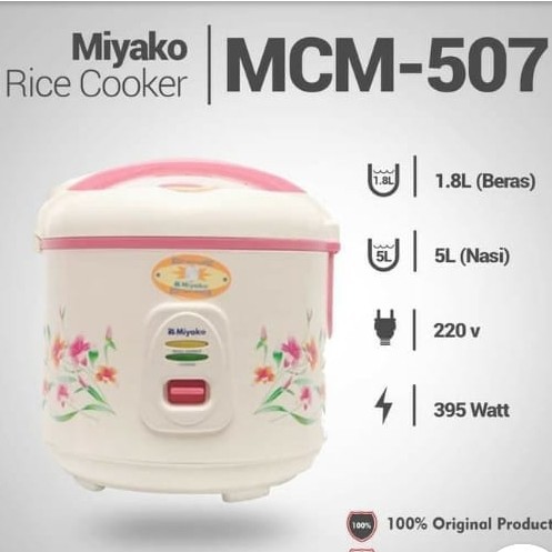 Magic Com/Rice Cooker Miyako MCM 507 [1.8 L]