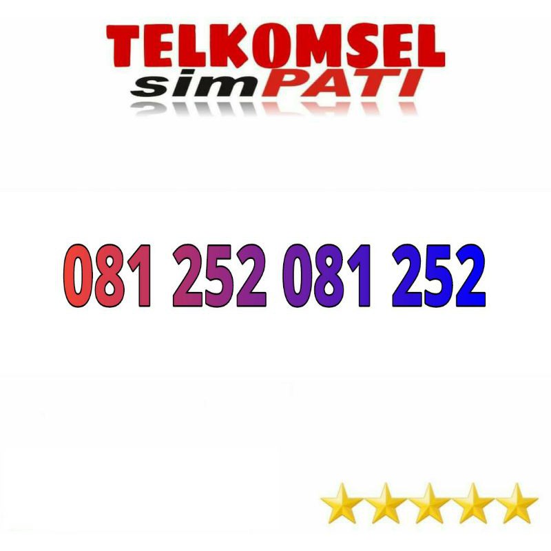 Nomor cantik TELKOMSEL simpati unik doubel 081-252-081-252