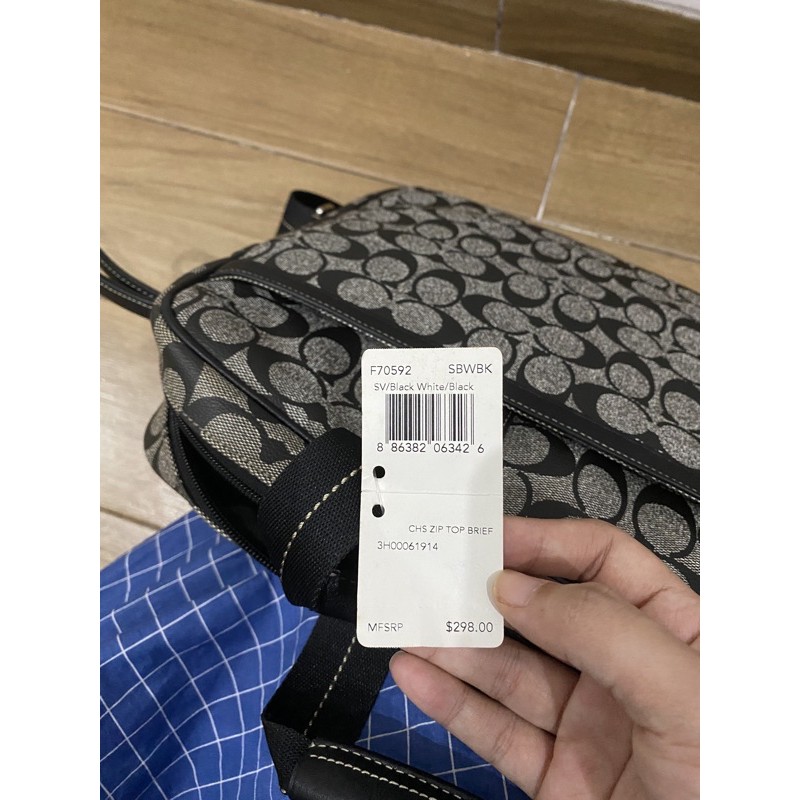 Tas Laptop Coach 100% Ori + Pouch