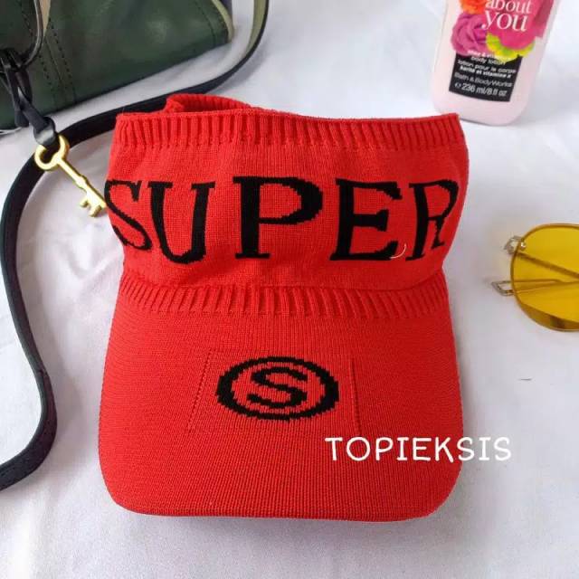 Topi golf wanita Rajut Import