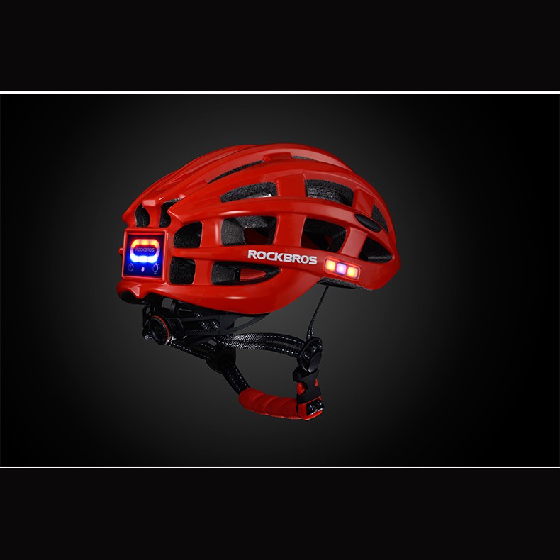 ROCKBROS Helm Sepeda Light Cycling Bike Helmet with Headlight