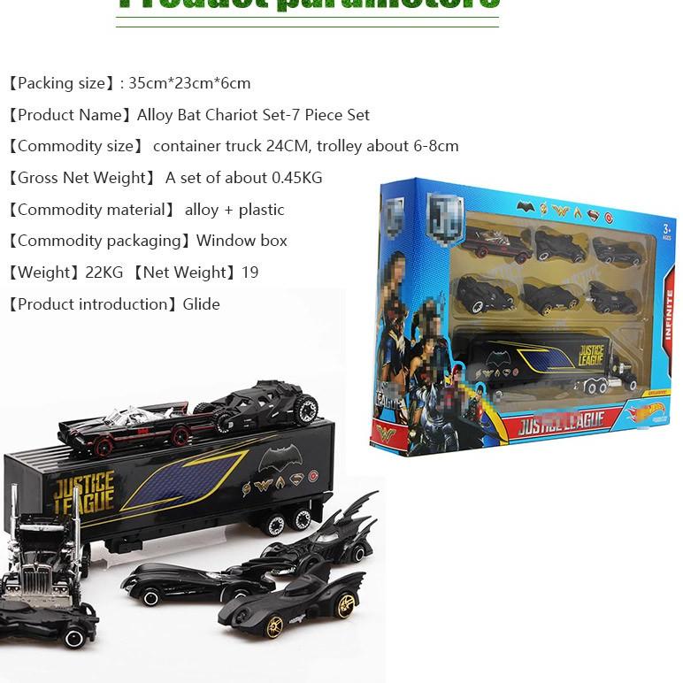 [PRODUK TCQO8] Hot wihhels premium 6PCS/Set DC Batman batmobile Diecast Mainan Koleksi Anak Alloy Ma