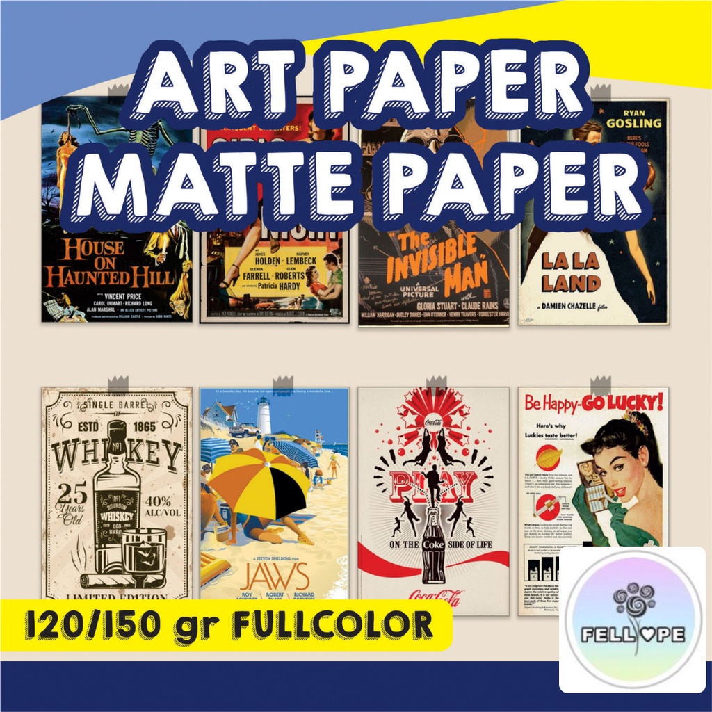 

Cetak Artpaper / Mattepaper 120gr / 150gr Custom Ukuran A3+ / Fullcolor / Cetak Majalah / Brosur