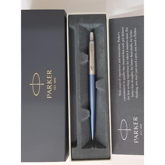 

HOT PROMO Pulpen Parker New Jotter Waterloo ( Blue Muda ) CT ( Klip Silver )