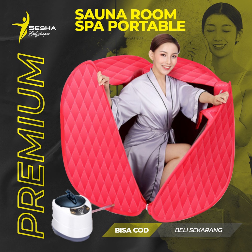 Alat Sauna Room Steam Portable Spa Room Pelangsing Pembakar Lemak Suit Jumbo Praktis Remote COD GI42