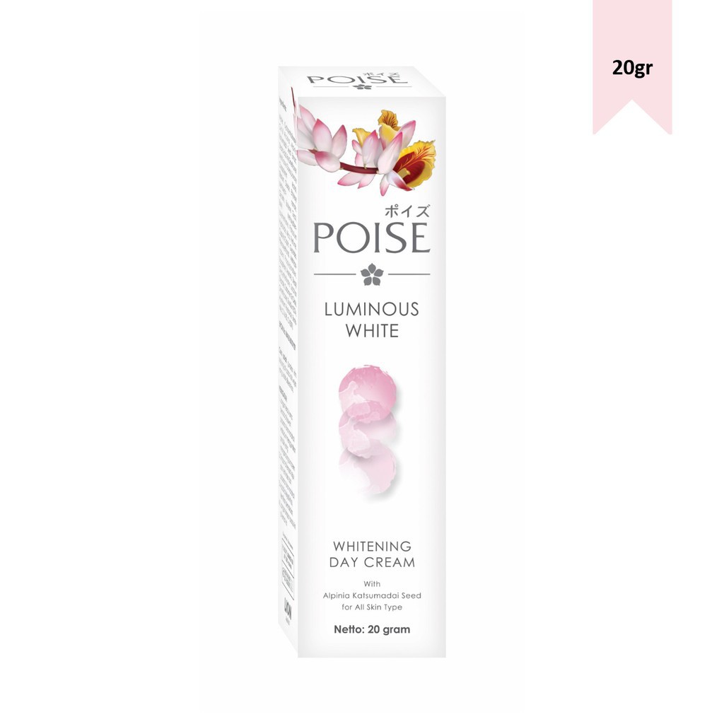 Poise Luminous Whitening Day Cream 20gr Tube