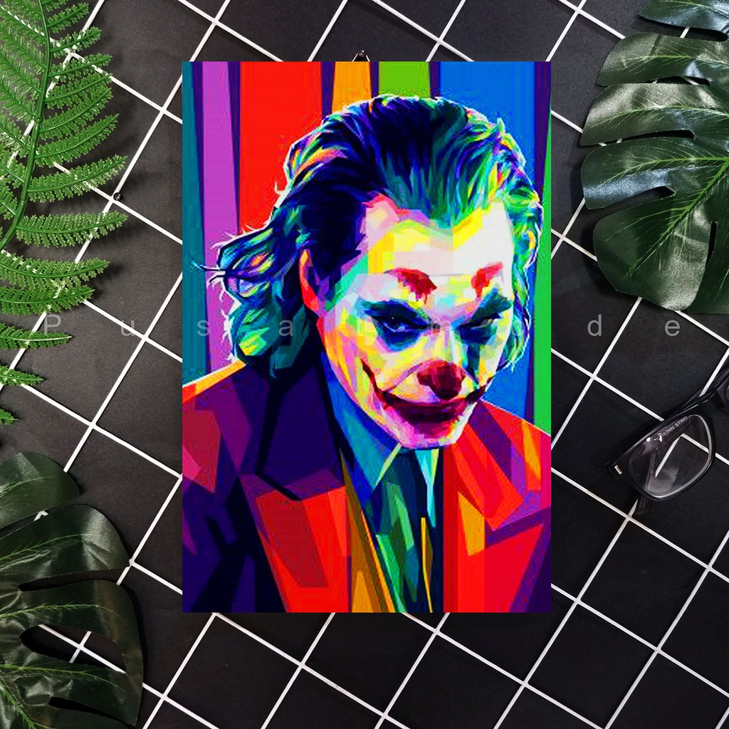 pusatmode Hiasan Dinding Joker Size 20x30 cm