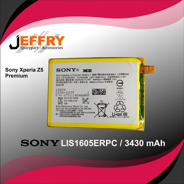 Miliki BATERAI SONY Z5 PREMIUM - SONY Z5 PLUS Diskon