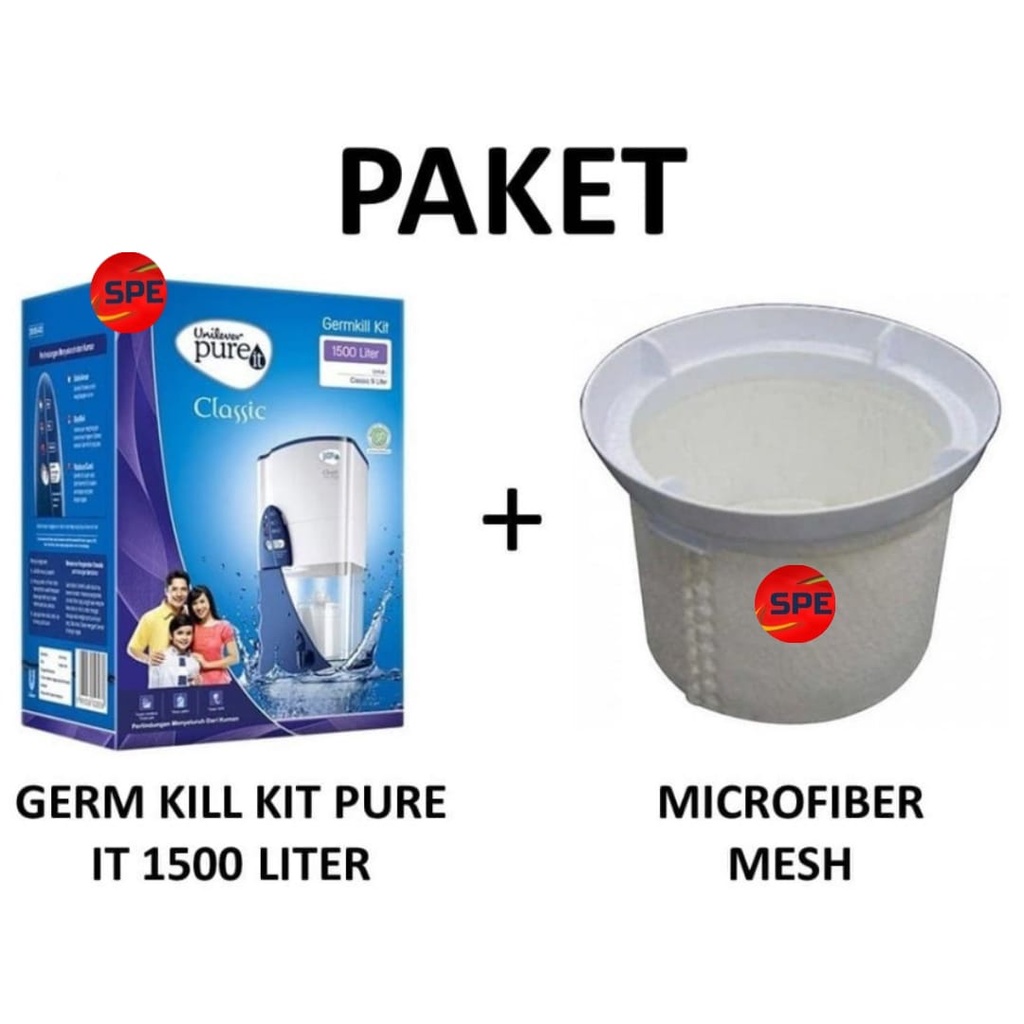 Pure it Unilever Germ kill 1500 Liter & Mesh Filter Pure it TerMurah