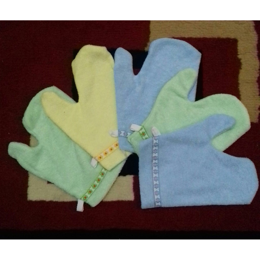 Waslap Model Jari Tebal, Waslap Bayi Kain Tebal Tangan [17gr]