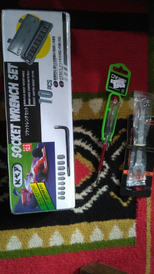 Kunci Sok 10 Pcs Kunci Mata Sock 10 Pcs + Gagang Set
