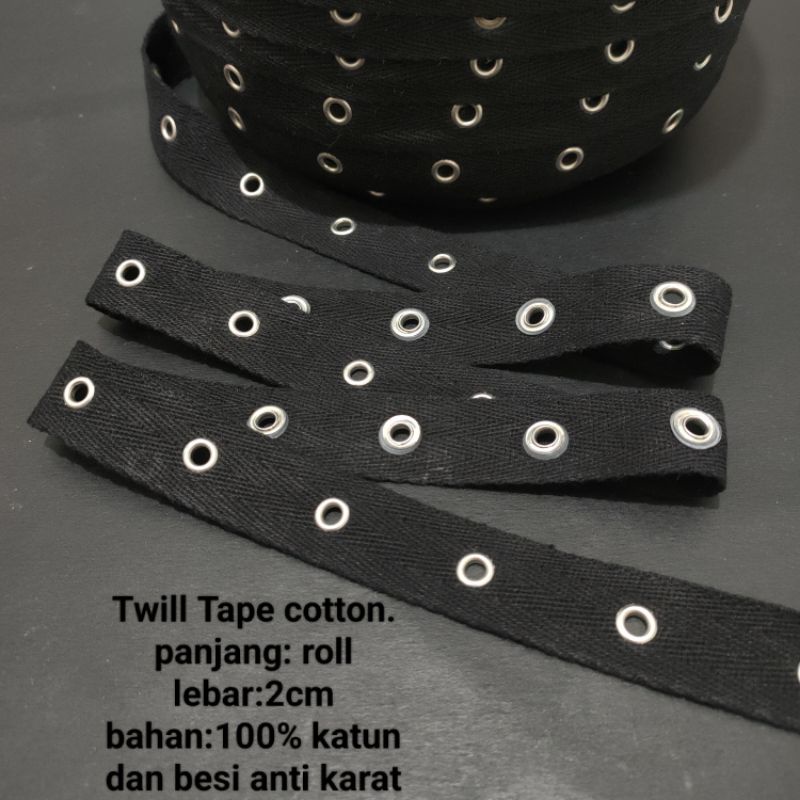 Twill tape/pita katun unik.lebar 2cm