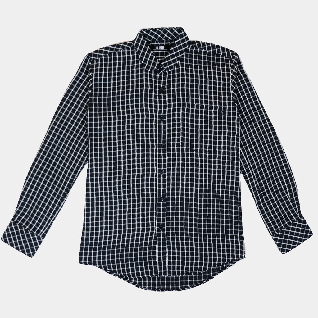 Kemeja Flanel Pria Lengan Panjang Kemeja Motif Kotak Kotak Premium Kemeja Cowok 05