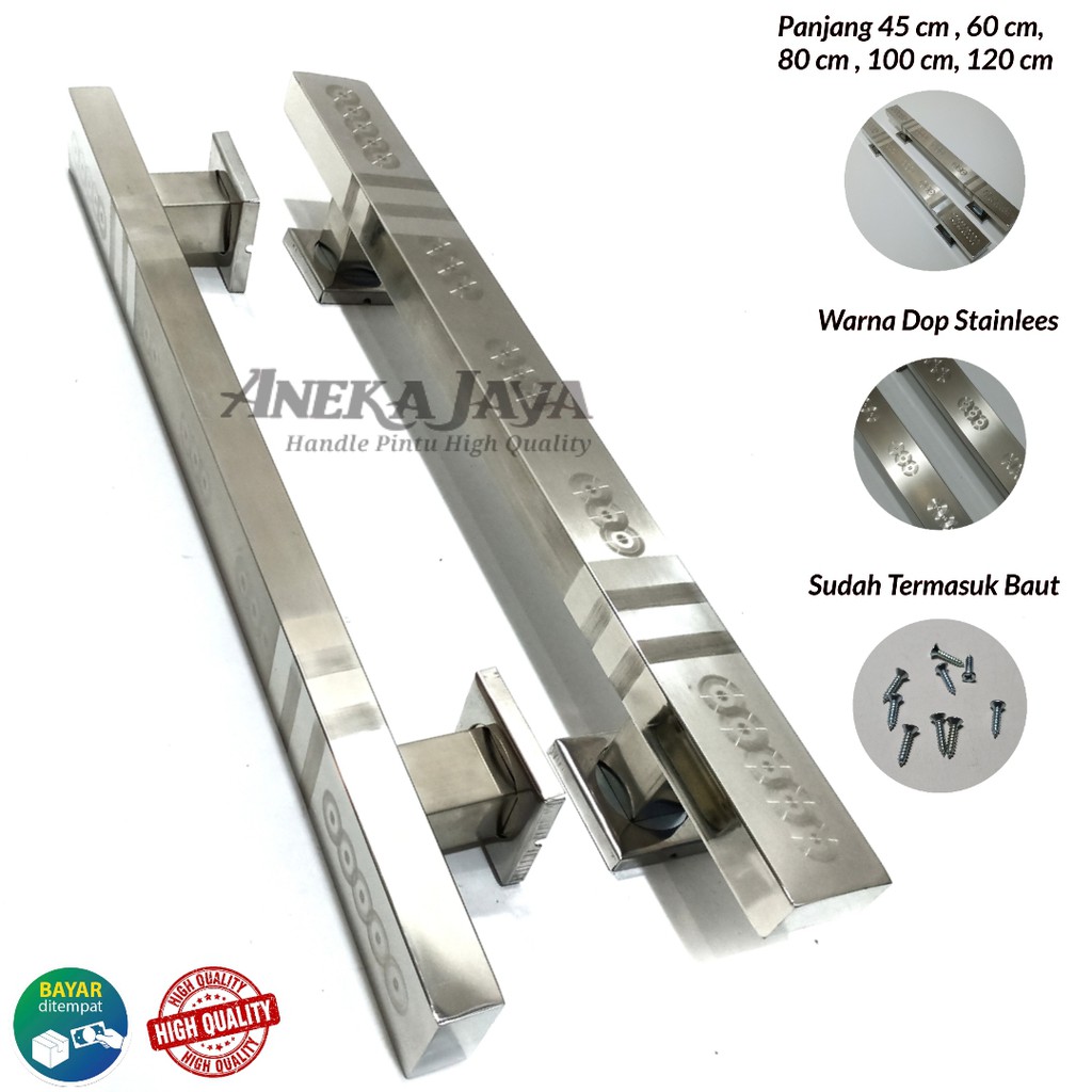 Handle Pintu rumah 45 cm 60 cm 80 cm 100 cm 120 cm / Tarikan Pintu / Gagang Pintu rumah murah