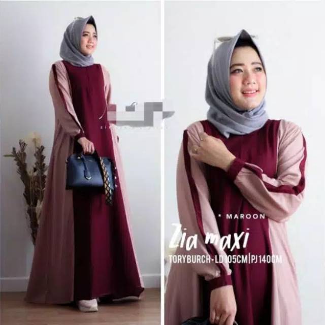 Zia maxi baju gamis pakaian wanita dress fashion muslim