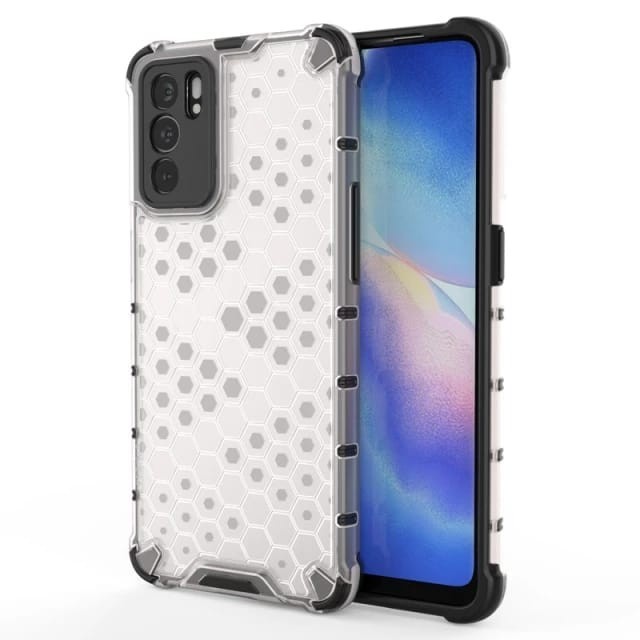 OPPO RENO 8 5G 4G RENO 8 PRO / RENO 7 5G / RENO 6 PRO / RENO 6 5G / RENO 6 4G / RENO 5 / RENO 5F 4G / 5G SOFT CASE RUGGED ARMOR HONEYCOMB SERIES