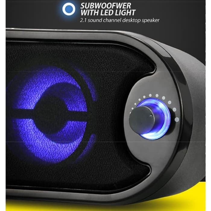 Speaker  Stereo with LED Robot RS170 ,Murah Bisa COD