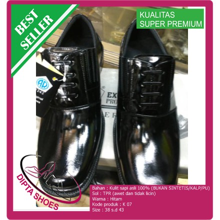 Sepatu PDH 2055 AR kulit (non tali)