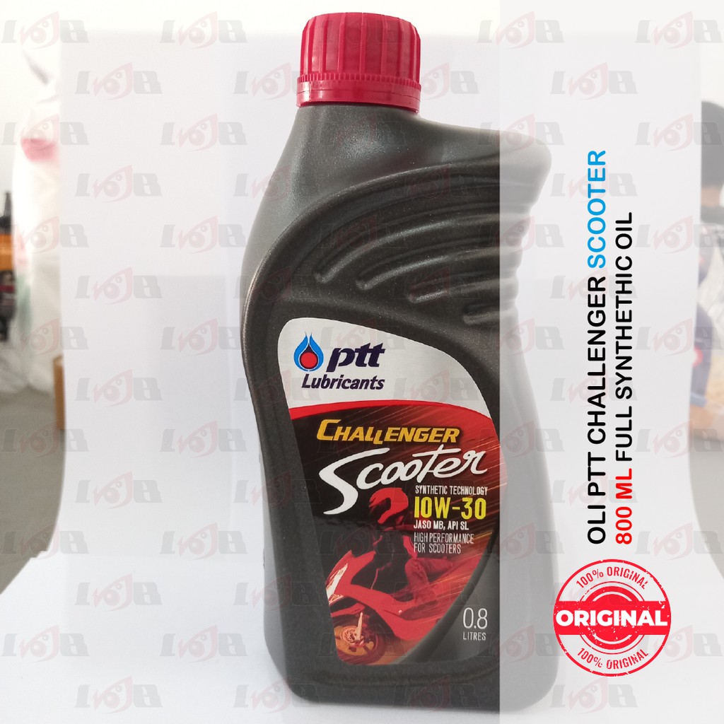 Oli PTT Matic Scooter Challenger 10W30 JASO MB Lubricants Oil Motor Matik Universal 800ml