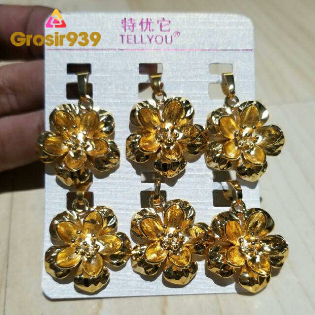 liontin kalung charm lapis emas hongkong