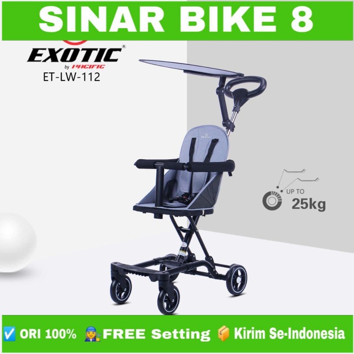 magic Stroller Kursi Dorong Bayi Exotic ET-LW 112 Sfot Seat w Baby