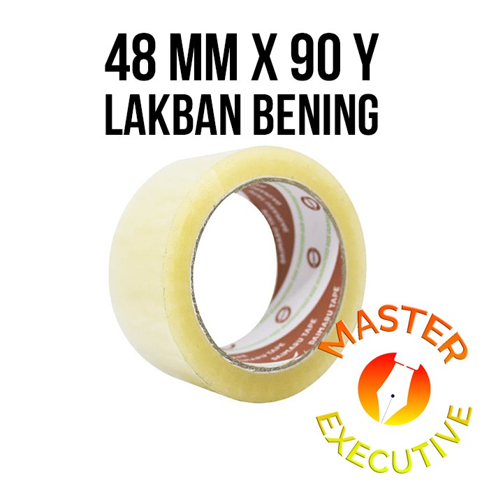 [Roll] Lakban Bening Daimaru 90 Yard / OPP Tape / Plakban Isolasi Solatip