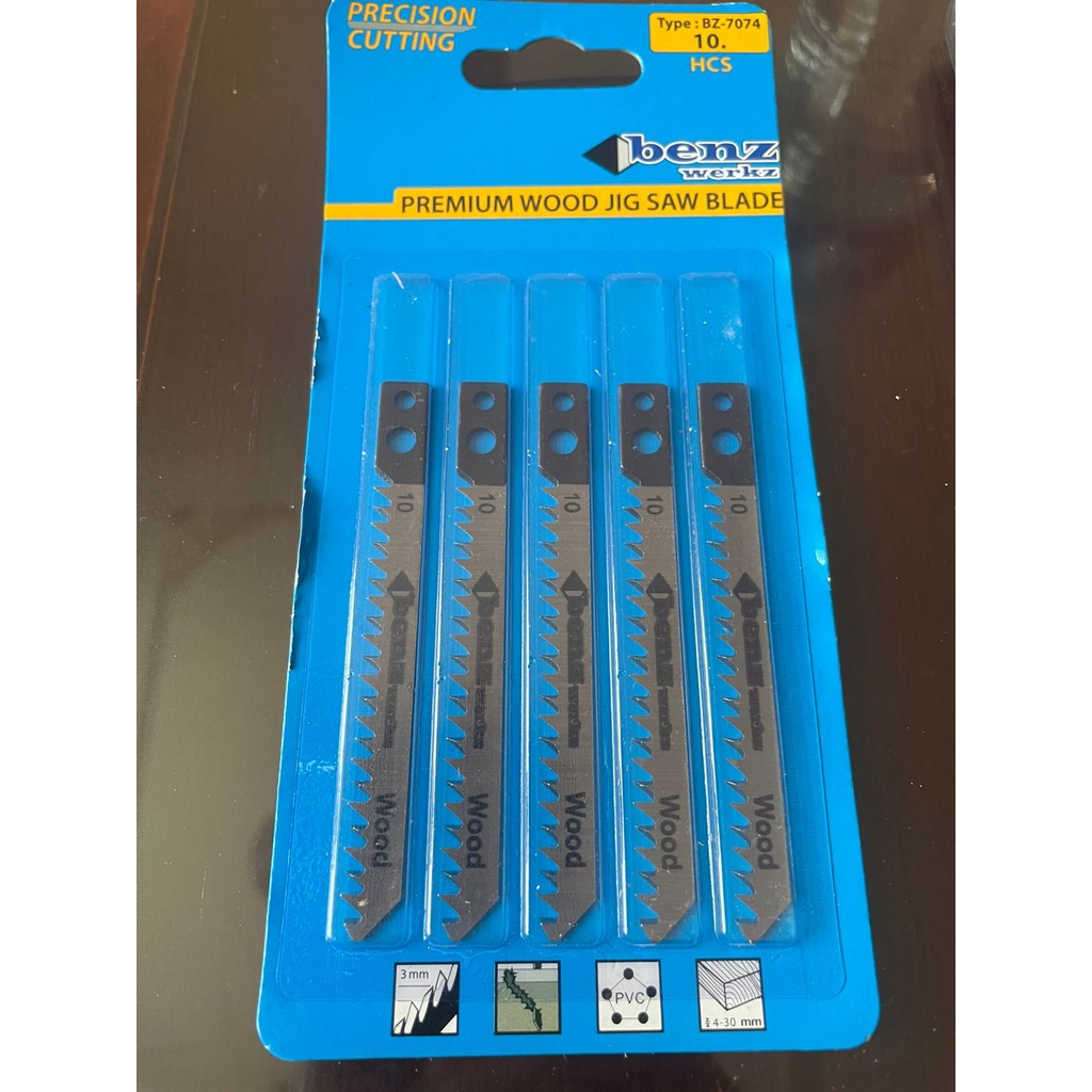 Benz Mata Gergaji Jig Saw Kayu No.10 Jigsaw Blade Wood BZ-7074