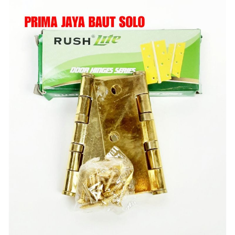 ENGSEL PINTU KUNINGAN 3" RUSH LITE