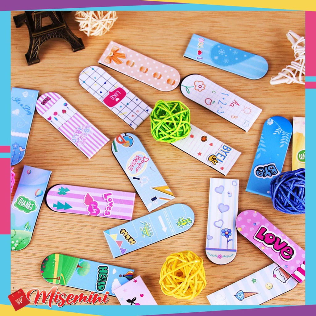 

Ⓜ️Ⓜ️ Pembatas Buku Motif Cartoon Penanda Buku Magnet Bookmark