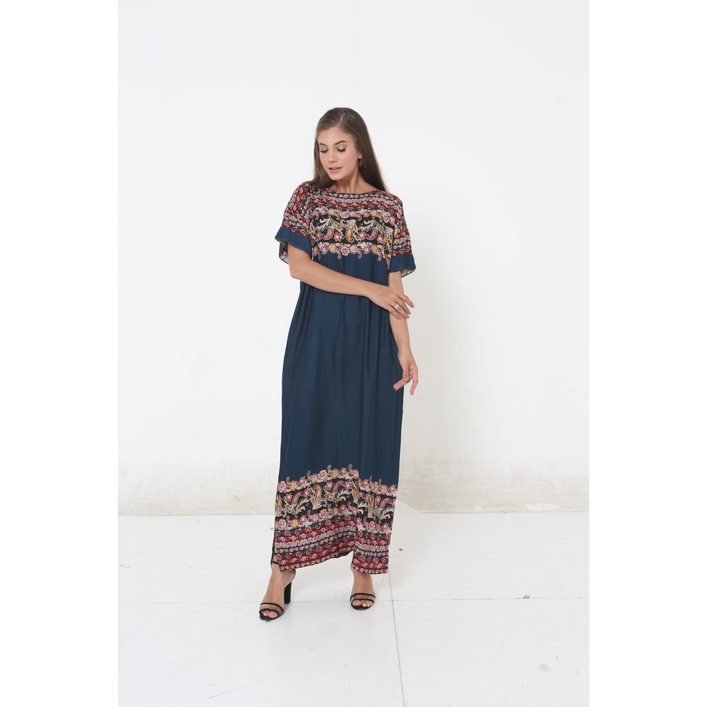 Adikusuma - Long Dress Batik Thailand Style Alzena - Biru