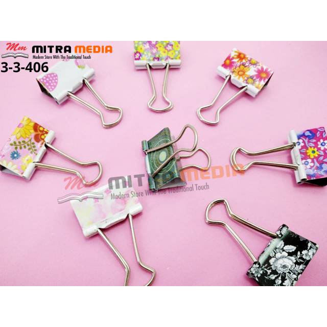 

BINDER CLIP 155 MOTIF CAMPUR ALAT TULIS LUCU UNIK