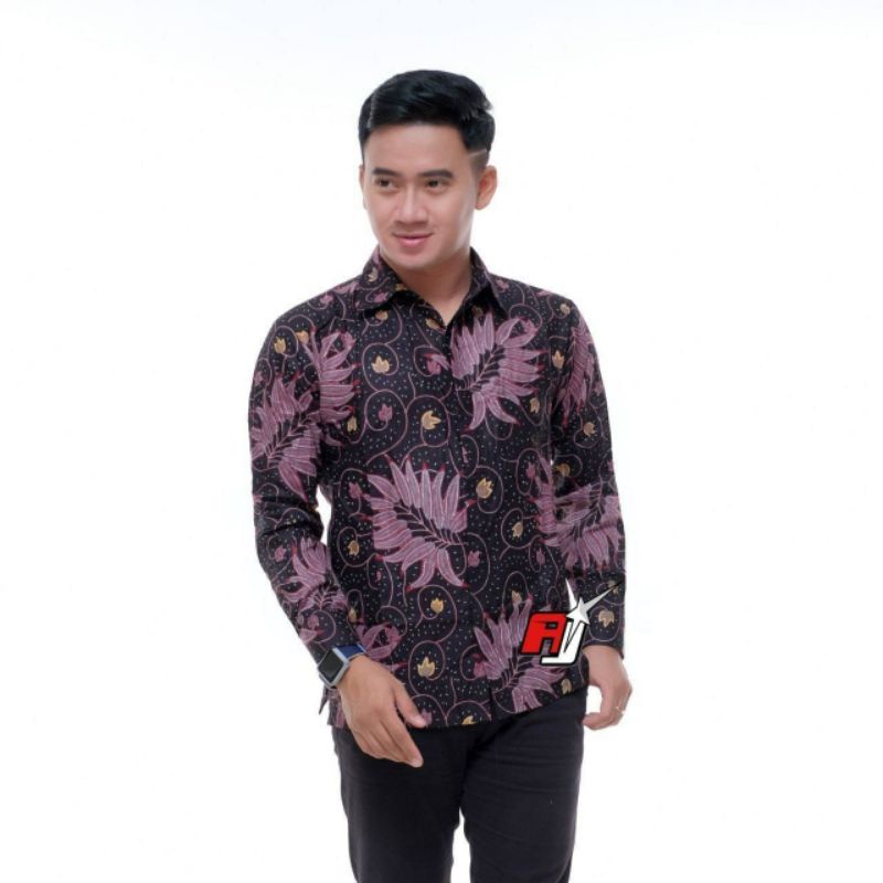 KEMEJA BATIK LENGAN PANJANG size S M L XL XXL XXXL