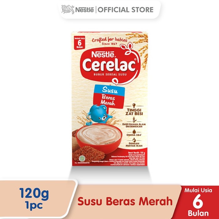 Nestle Cerelac Milky Red Rice - Susu Beras Merah 120 gr