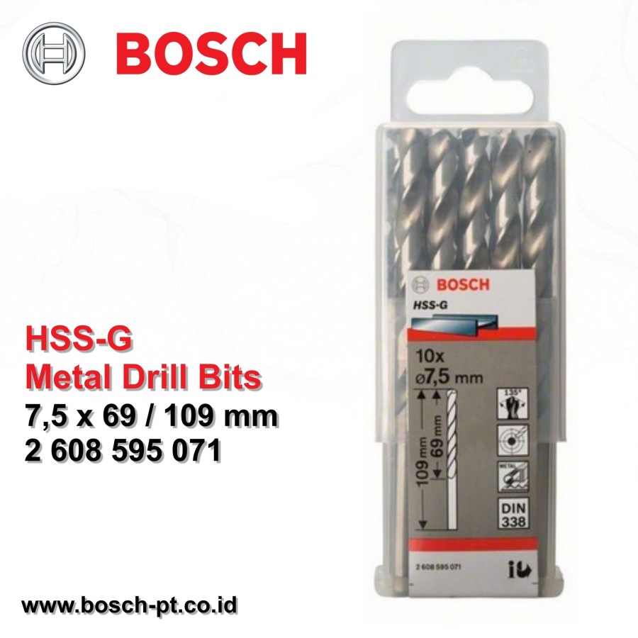 MATA BOR BESI BOSCH HSS-G ORIGINAL!!