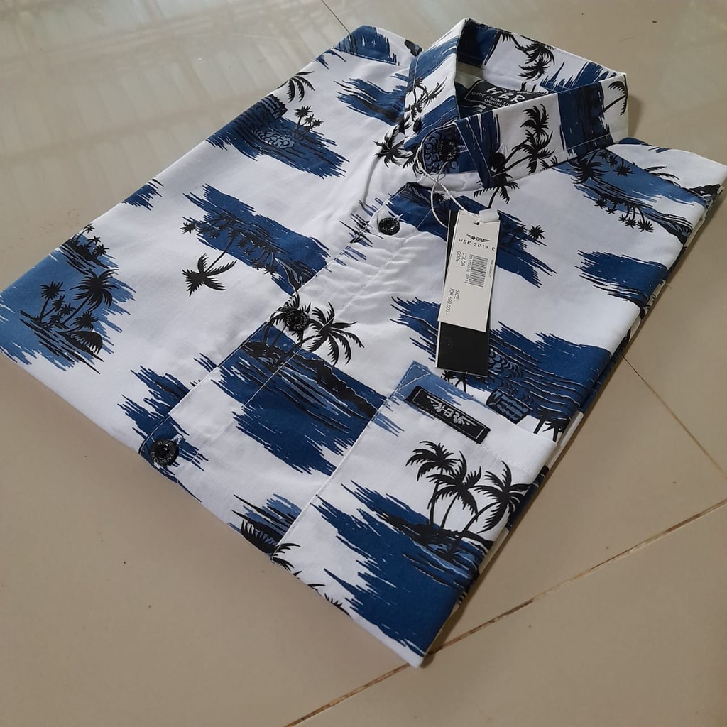 Kemeja Pantai Pria / Kemeja Pantai Lengan Pendek / Kemeja Full printing /Kemeja Pria Lengan Pendek