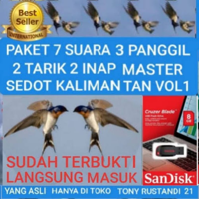 PAKET 7 SUARA BURUNG WALET 3PANGGIL 2TARIK DAN 2INAP MASTER SEDOT REVISI 2025 KALIMANTAN