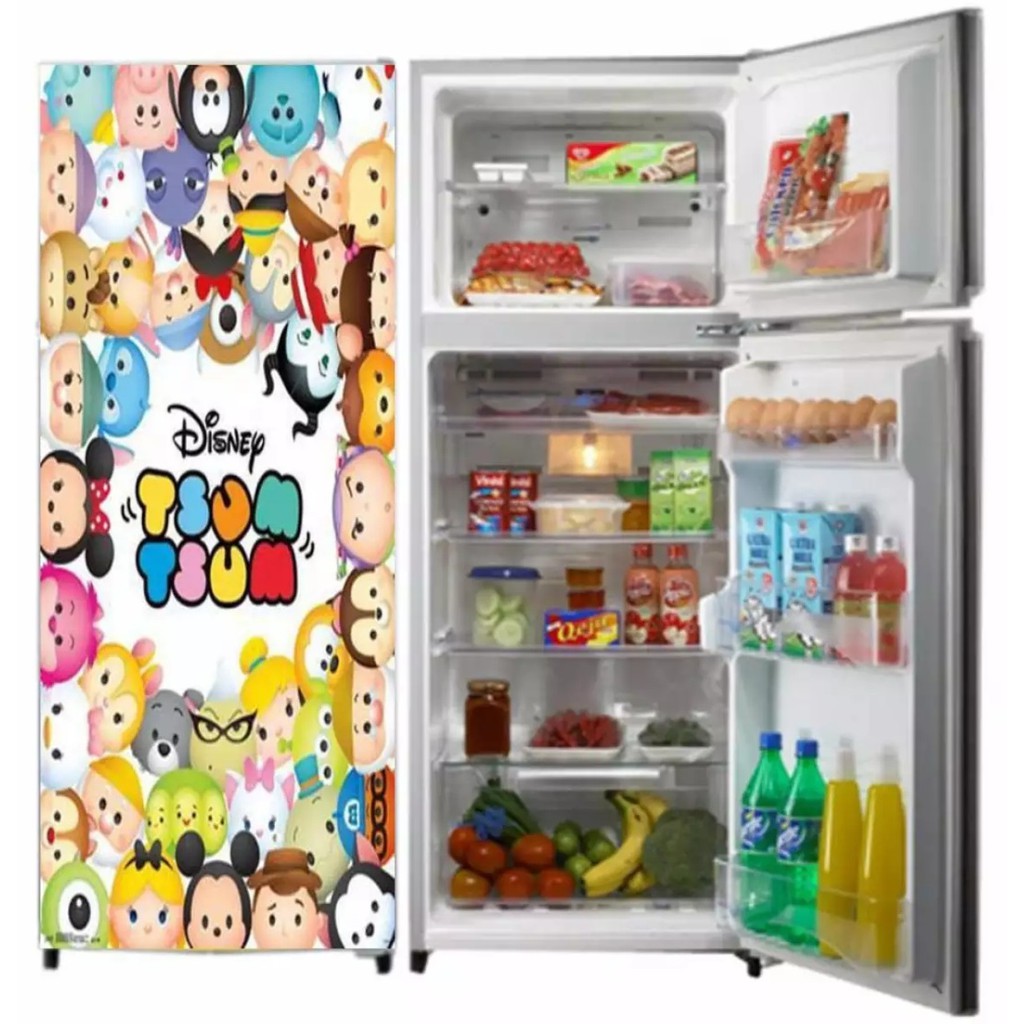 [ BISA COD ]  PROMO !! Stiker Kulkas 1 Pintu Karakter Kartun