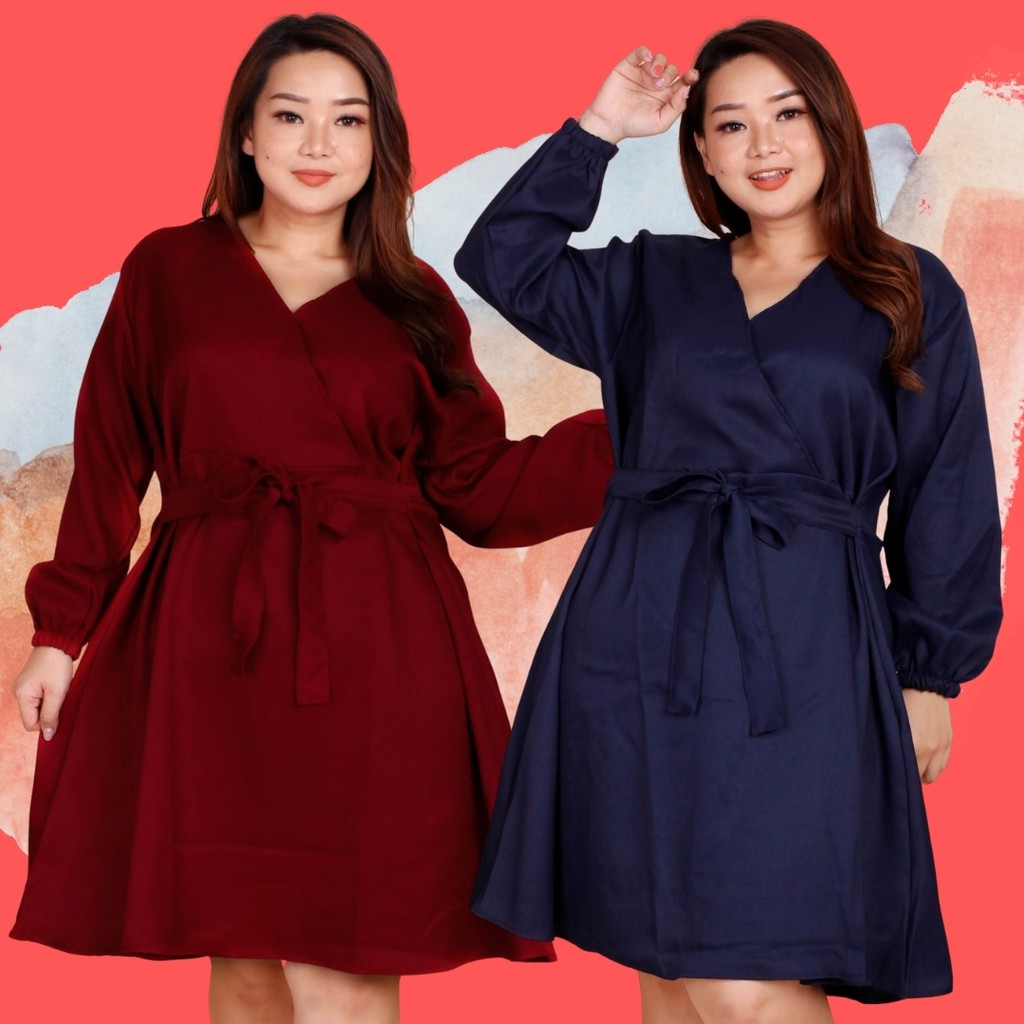 DRESS JUMBO WANITA LD 120 DRES BIG SIZE  BAJUBUNDA 