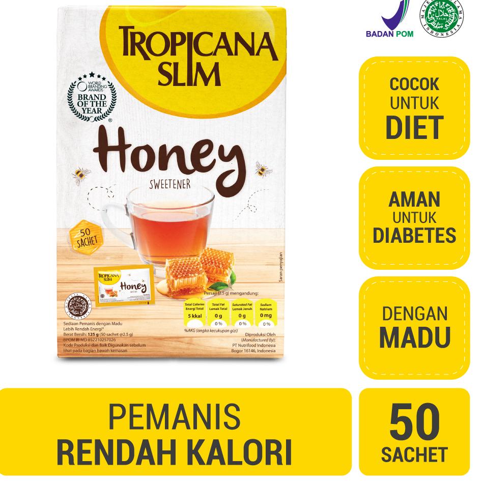 

9.9 Tropicana Slim Sweetener Honey 50sch - Pemanis untuk Bantu Batasi Gula .,.,.,..,