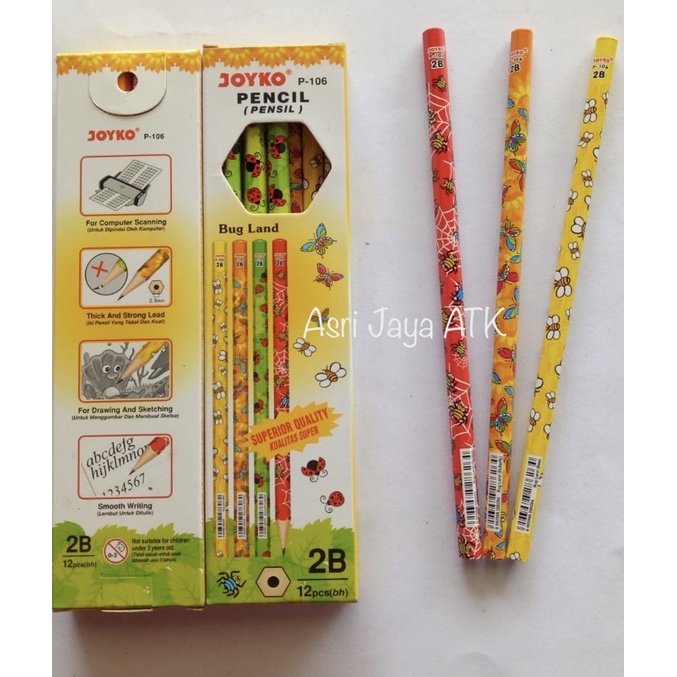 

Pensil Joyko P106 / Pensil 2B (12pcs)