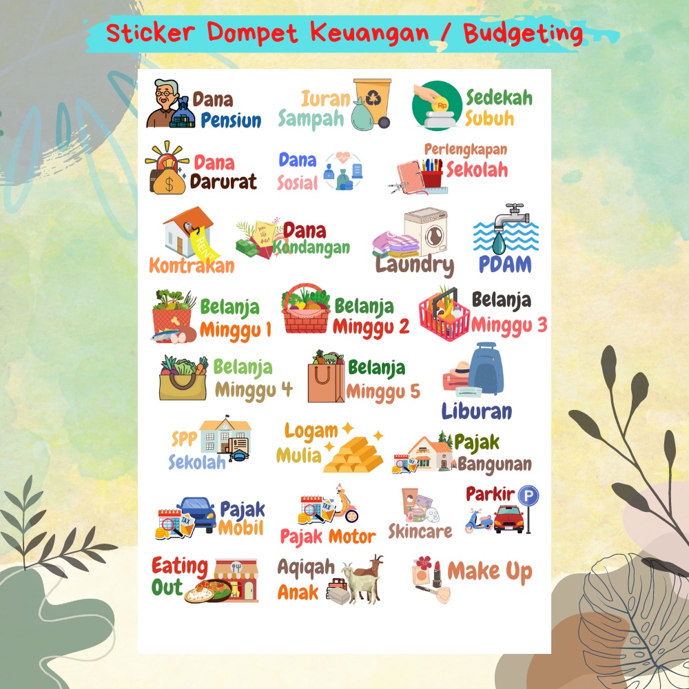 

Stiker Dompet Keuangan / Stiker Budgeting / Stiker Dompet Disiplin Lucu Aeshtetic Lengkap Bisa Custom