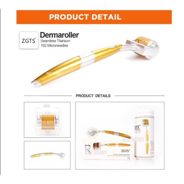 Dermaroller ZGTS Gold Original Jarum Titanium