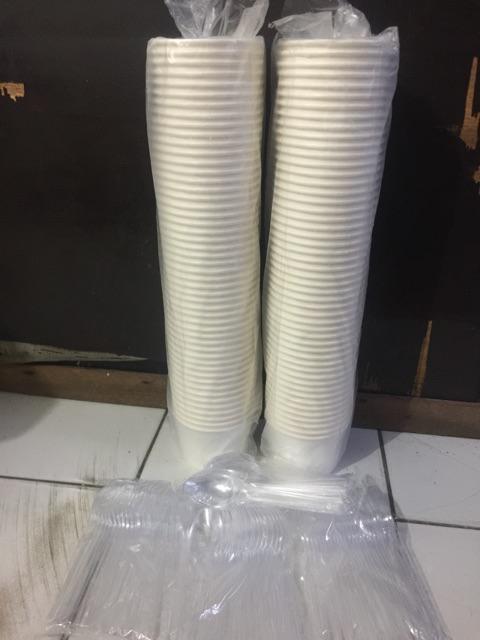 Sendok Makan Bening Kualitas Bagus Dan Kuat, Berat 3 Gr Up,  Harga Per 25pcs