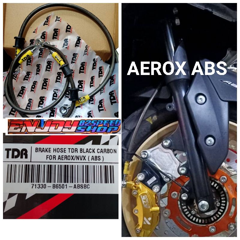 Selang Rem Brake hose Tdr carbon Aerox Abs