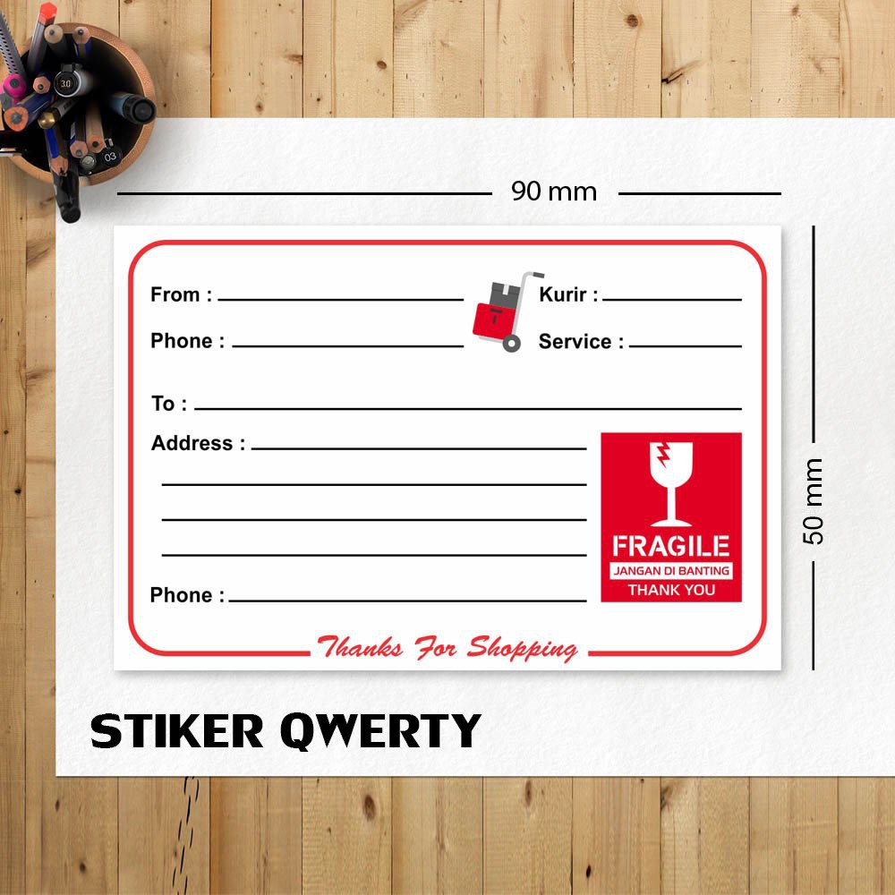 

Cetak Sticker Pengiriman Online Shop - Sticker Label