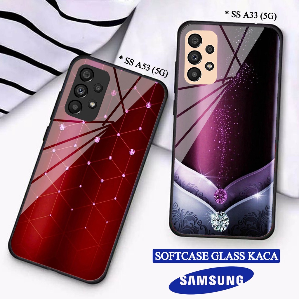 Softcase Glass Kaca  SAMSUNG A33(5G) A53(5G) - Casing HP SAMSUNG A33(5G) A53(5G) [ S34 ].