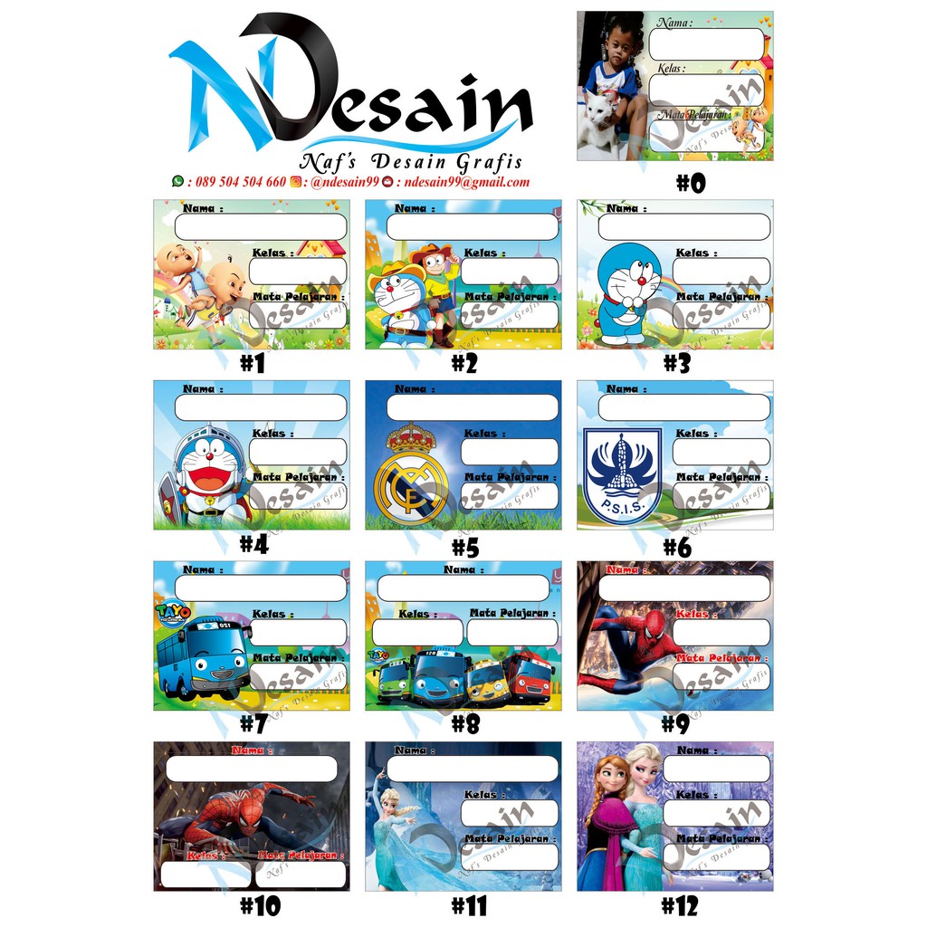 

STIKER LABEL BUKU ANAK