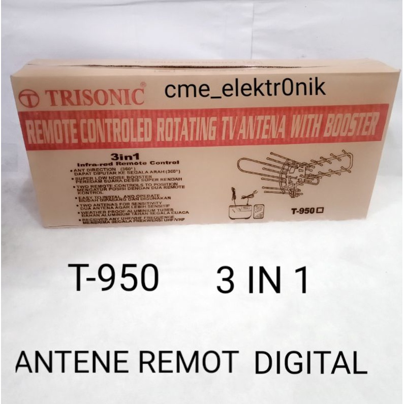ANTENA REMOT DIGITAL TRISONIC ANTENA TV DIGITAL