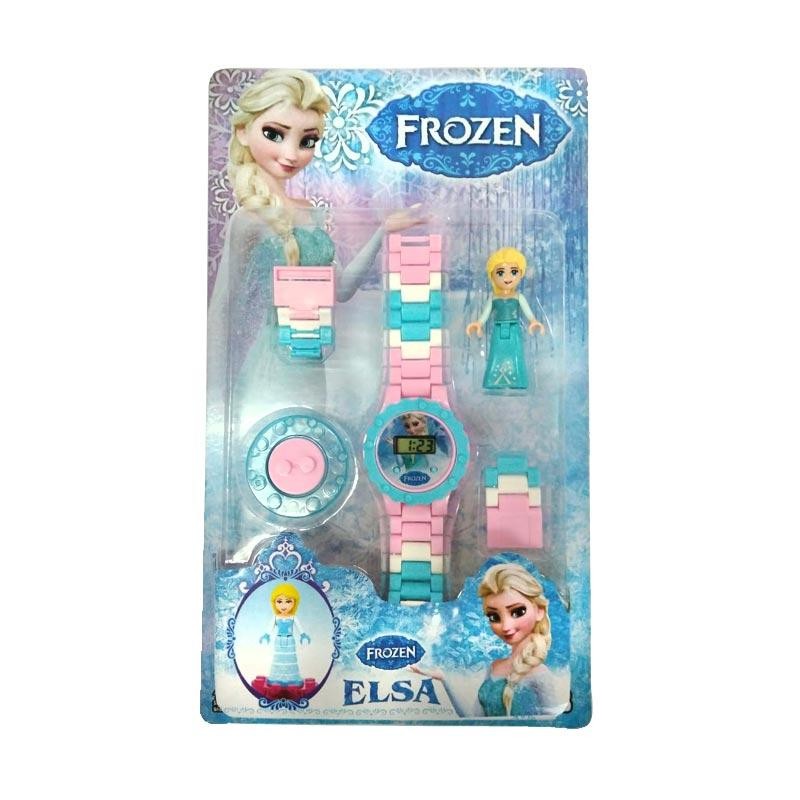 New Arrival JAM TANGAN ANAK LEGO FROZEN ELSA MAINAN ANAK PEREMPUAN LEGO UNIK MURAH Low Price!