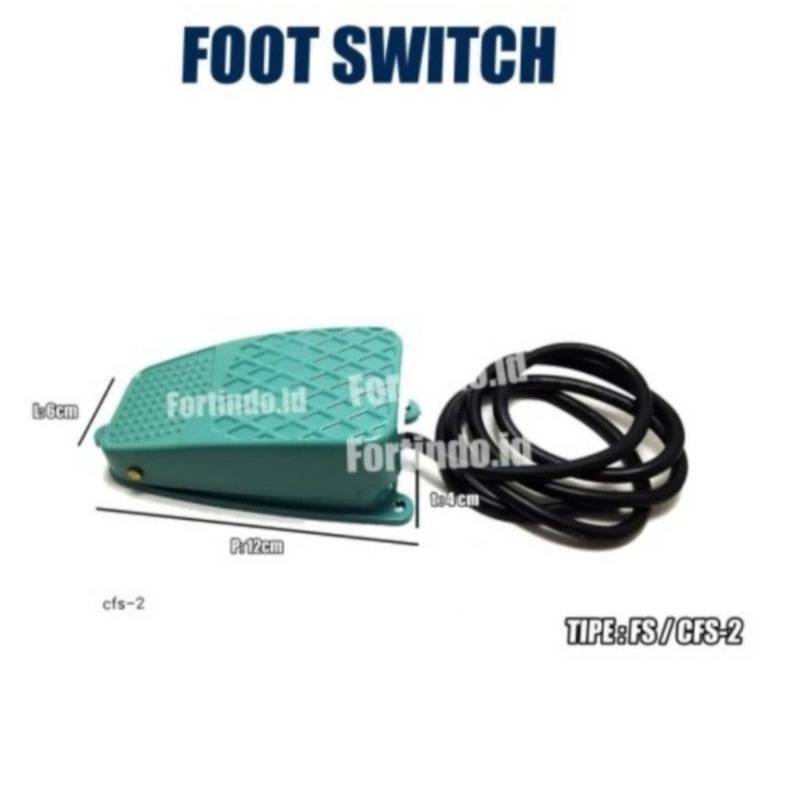 Foot Switch / Saklar Injak FS-2 10A 220V Metal FORT (PREMIUM QUALITY)